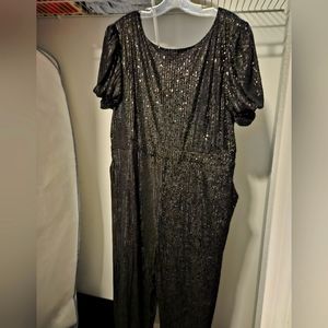 Black Sequin Jumpsuit